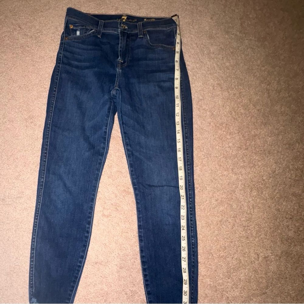 7 FOR ALL MANKIND Ankle Skinny Jeans Size 25